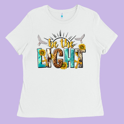 Be The Light Ladies Tee Designed By Nancycooperartshop