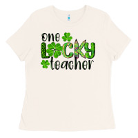 Bone st. patrick's day one lucky teacher Ladies Tee - RanaPortraitStore