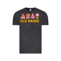 Vintage Black feliz navidad Vintage Tee - MaliasSmallBusiness