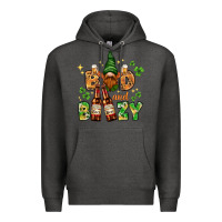Charcoal Heather St. Patrick's Bad and boozy with gnome Premium Hoodie - HowdyJamesFarm