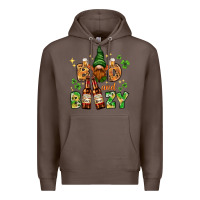 Coffee St. Patrick's Bad and boozy with gnome Premium Hoodie - HowdyJamesFarm