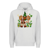 Dove Grey St. Patrick's Bad and boozy with gnome Premium Hoodie - HowdyJamesFarm