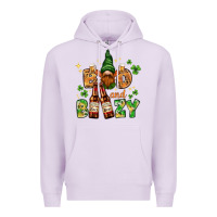 Lilac St. Patrick's Bad and boozy with gnome Premium Hoodie - HowdyJamesFarm