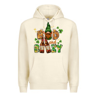 Sandshell St. Patrick's Bad and boozy with gnome Premium Hoodie - HowdyJamesFarm
