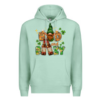 Seafoam St. Patrick's Bad and boozy with gnome Premium Hoodie - HowdyJamesFarm