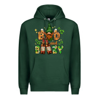Sports Green St. Patrick's Bad and boozy with gnome Premium Hoodie - HowdyJamesFarm