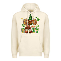 Tofu St. Patrick's Bad and boozy with gnome Premium Hoodie - HowdyJamesFarm