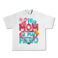 Lunar Rock My Mom Is My Hero Breast Cancer Urban Heavy Tee - BundleAndBundleShop