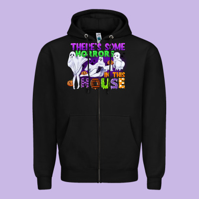 There Is Some Horrors In This House Zipper Hoodie Designed By Cowgirlartshop