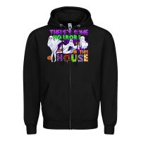 Black there is some horrors in this house Zipper Hoodie - CowGirlArtShop