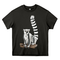 Asphalt Ringtail Cat Heavy Core Tee - LillyAllenDesigns