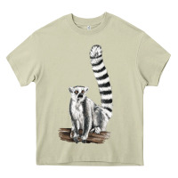 Mossy Ringtail Cat Heavy Core Tee - LillyAllenDesigns