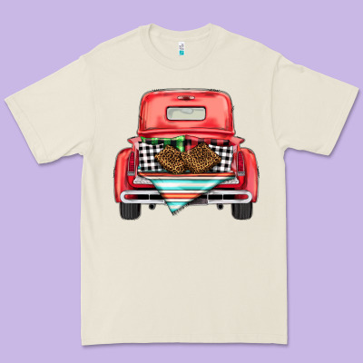Christmas Truck Premium Tee Designed By Barkaloodesign