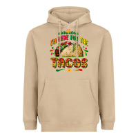 Mushroom I'm here for the tacos Heavyweight Hoodie - FaDigitalArtStudio