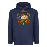 Navy I'm here for the tacos Heavyweight Hoodie - FaDigitalArtStudio