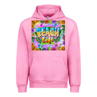 Fuchsia Pink Beach Life Urban Hoodie - CowhideDigitalArt
