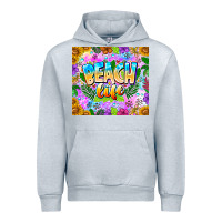 Heather Grey Beach Life Urban Hoodie - CowhideDigitalArt