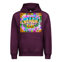 Mauve Wine Beach Life Urban Hoodie - CowhideDigitalArt