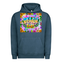 Pigment Midnight Navy Beach Life Urban Hoodie - CowhideDigitalArt