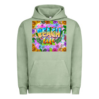 Pigment Oil Green Beach Life Urban Hoodie - CowhideDigitalArt