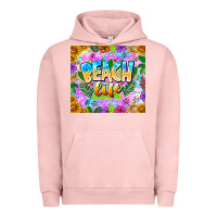 Pigment Salmon Beach Life Urban Hoodie - CowhideDigitalArt