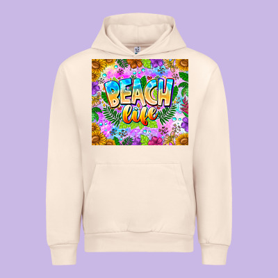 Beach Life Urban Hoodie Designed By Cowhidedigitalart