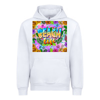 White Beach Life Urban Hoodie - CowhideDigitalArt