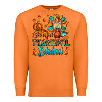 Carrot Grateful Thankful Blessed Thanksgiving Cold Drink Premium Sweatshirt - FaDigitalArtStudio