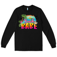 Black beach babe Long Sleeve Tee - BarkalooDesign