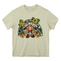 Mossy western gnome sunflowers rainbow Heavy Core Tee - BarkalooDesign