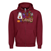 Burgundy witch better have my candy Zipper Hoodie - CowGirlArtShop