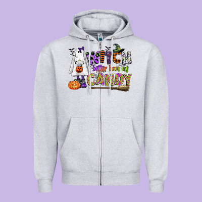 Witch Better Have My Candy Zipper Hoodie Designed By Cowgirlartshop