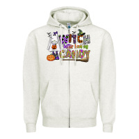 Oatmeal Heather witch better have my candy Zipper Hoodie - CowGirlArtShop
