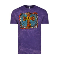 Cloud Purple western cross Vintage Tee - JahusDesignShop
