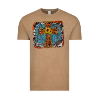 Vintage Coffee western cross Vintage Tee - JahusDesignShop