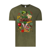 Vintage Olive im teacher elf Vintage Tee - MaliasSmallBusiness