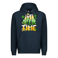 Navy St.Patrick's Beer time Premium Hoodie - HowdyJamesFarm