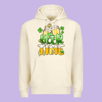 St.patrick's Beer Time Premium Hoodie Designed By Howdyjamesfarm