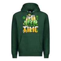 Sports Green St.Patrick's Beer time Premium Hoodie - HowdyJamesFarm