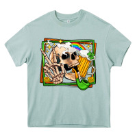 Arona st patricks day peace skull Heavy Core Tee - Jasminsmagicworld