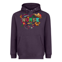 Plum Cinco de mayo Nurse Heavyweight Hoodie - FaDigitalArtStudio