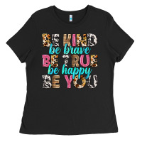 Black be kind be true be you Ladies Tee - NancyCooperArtShop