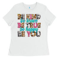 White be kind be true be you Ladies Tee - NancyCooperArtShop