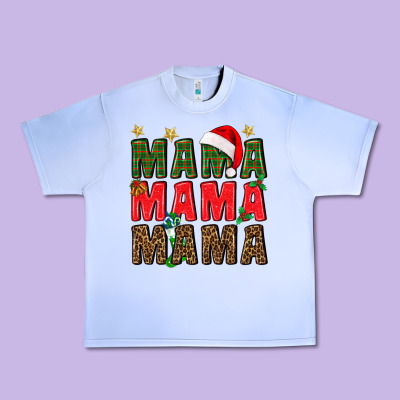 Christmas Mama Urban Heavy Tee Designed By Bundleandbundleshop