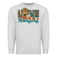 Dove Grey Love Thanksgiving Gobble And Frappe Premium Sweatshirt - FaDigitalArtStudio