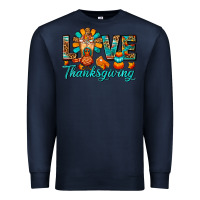 Navy Love Thanksgiving Gobble And Frappe Premium Sweatshirt - FaDigitalArtStudio