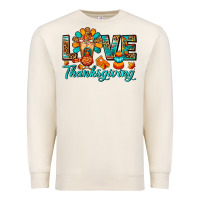 Sandshell Love Thanksgiving Gobble And Frappe Premium Sweatshirt - FaDigitalArtStudio