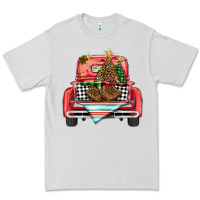 Dove Grey Christmas truck Premium Tee - BarkalooDesign