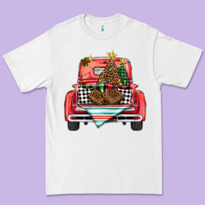 Christmas Truck Premium Tee Designed By Barkaloodesign