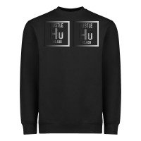 Black Hustle Harder Neon Heavyweight Sweatshirt - Bettercallsaul